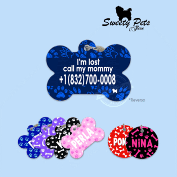 Placas para Perros - plaquitas para Gatos - identificación de Mascotas - pet id - El Salvador