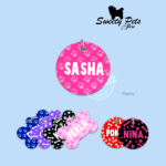 Accesorios para Perro Gato El Salvador – placas identificacion placa para perro tag id pet id 4 – huellas