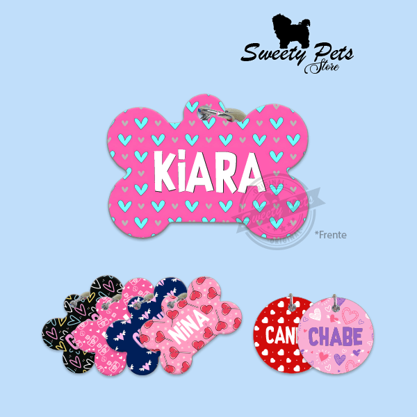 Placas para Perros - plaquitas para Gatos - identificación de Mascotas - pet id - El Salvador