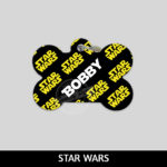 Accesorios para Perro Gato El Salvador – placas identificacion placa para perro tag id pet id – diseño STAR WARS – Huesito Redonda