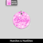 Accesorios para Perro Gato El Salvador – placas identificacion placa para perro tag id pet id – diseño SWP PB10 – Huesito Redonda