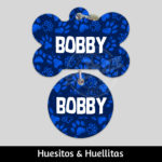 Accesorios para Perro Gato El Salvador – placas identificacion placa para perro tag id pet id – diseño SWP PB12 – Huesito Redonda