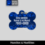 Accesorios para Perro Gato El Salvador – placas identificacion placa para perro tag id pet id – diseño SWP PB12 – Huesito Redonda