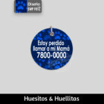 Accesorios para Perro Gato El Salvador – placas identificacion placa para perro tag id pet id – diseño SWP PB12 – Huesito Redonda