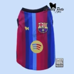 Camisa para Mascotas – Camiseta BARCELONA 2026 – Ropa para perros y gatos en El Salvador