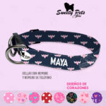 Collar identificacion para perro – dISEÑOS DE CORAZONES – ropa y accesorios para perro – Sweety Pets El salvador