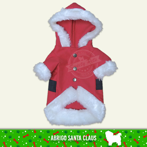 ABRIGO SANTA CLAUS 1 para perro – ropa para perro El Salvador – Sweety Pets El Salvador