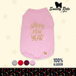 Camisa para perro – happy new year -rojo – ropa y accesorios para perro – Sweety Pets El Salvador