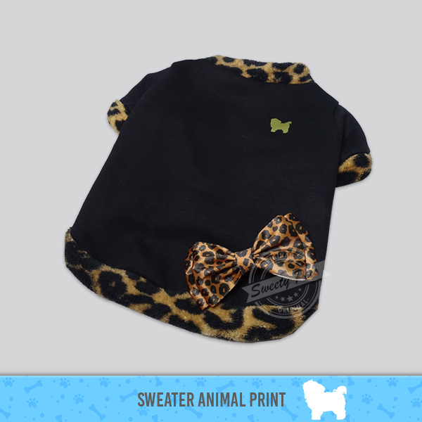 Sueter para perro – Diseño ANIMAL PRINT – ropa para perro El Salvador – Sweety Pets El Salvador