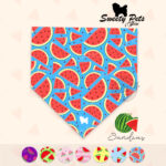 Bandana para perrito o gatitos – SANDIA 1 — ropa y accesorios para perro el salvador – Sweety Pets
