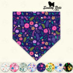 Bandana para perrito o gatitos – diseños flores3 v1 – ropa y accesorios para perro el salvador – Sweety Pets