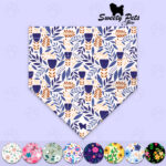 Bandana para perrito o gatitos – diseños flores3 v1 – ropa y accesorios para perro el salvador – Sweety Pets
