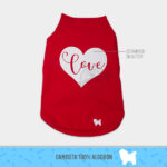 Camisa para perro gato – camisa de algodon con diseño love glitter – ropa para perro el salvador – Sweety Pets El salvador