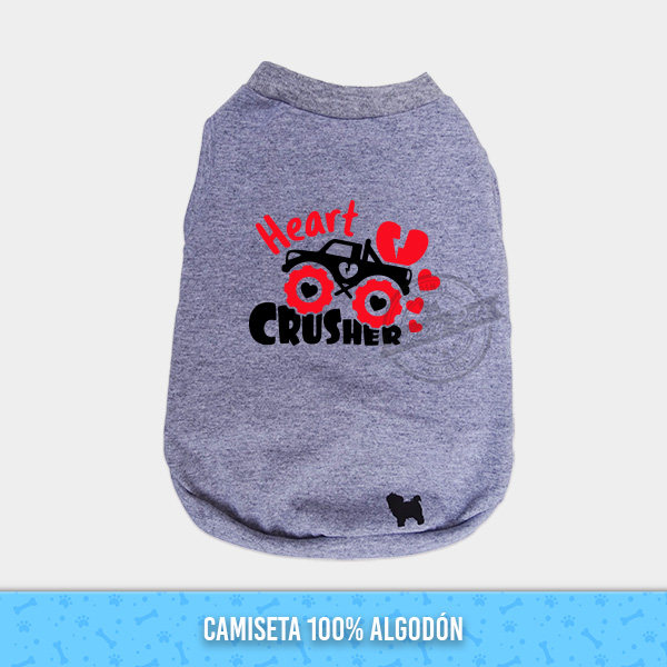 Camisa para perro gato – camisa de algodon navi con diseño rompe corazones -blanco – ropa para perro el salvador – Sweety Pets