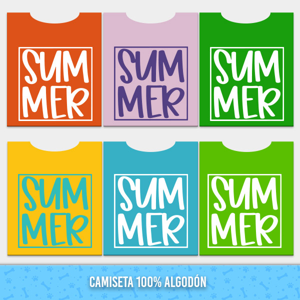 Camisa para perro y gato – camiseta de algodon navy – diseño SUM MER – Sweety pets El Salvador