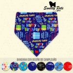 Bandana para perrito o gatitos -diseño ITS MY BIRTHDAY – ropa y accesorios para perro el salvador – Sweety Pets
