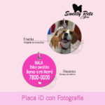 Plaquita para perro – placas id identificacion con fotografia – Sweety Pets El Salvador