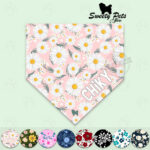 Bandana para perrito o gatitos – diseños flores-1 v2 – ropa y accesorios para perro el salvador – Sweety Pets