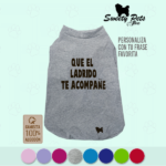 Camisa para perro gato – personalizada con frase o TU TEXTO 5 – Sweety Pets El Salvador