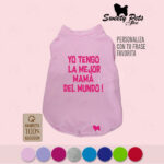 Camisa para perro gato – personalizada con frase o TU TEXTO 5 – Sweety Pets El Salvador