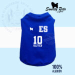 Camisa para perro gato – LA SELECTA CAMISETA AZUL CON NOMBRE – Sweety Pets El Salvador.png