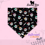 Bandana para perrito o gatitos – Halloween Calaveras 1 – ropa y accesorios para perro el salvador – Sweety Pets