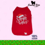 Camisa para perro – santa baby rojo – ropa y accesorios para perro – Sweety Pets El Salvador