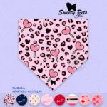 Bandana para perrito o gatitos – Valentine Hearts Collection – Paletitas de Corazon – ropa y accesorios para perro – Sweety Pets El Salvador