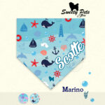 Bandana para perrito o gatitos – diseño Marino – ropa y accesorios para perro el salvador – Sweety Pets