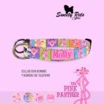 Collar id identificacion para perro- La Pantera Rosa – ropa y accesorios para perro el salvador – Sweety Pets