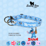 Collar id identificacion para perro- STITCH -_- ropa y accesorios para perro el salvador – Sweety Pets