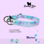 Collar id identificacion para perro- diseño marino — ropa y accesorios para perro el salvador – Sweety Pets