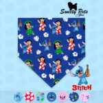 Bandana para perrito o gatitos – Lilo & Stitck 01 – ropa y accesorios para perro el salvador – Sweety Pets