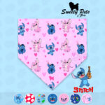 Bandana para perrito o gatitos – Lilo & Stitck 01 – ropa y accesorios para perro el salvador – Sweety Pets