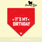 Bandana para perrito o gatitos – personalizada con frase – ropa y accesorios para perro el salvador – Sweety Pets
