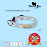 Collares para perros con nombre para raza pequeña – LOONEY TUNES BUGS BUNNY – ropa y accesorios para perro el salvador – Sweety Pets Store
