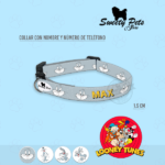Collares para perros con nombre para raza pequeña – LOONEY TUNES BUGS BUNNY – ropa y accesorios para perro el salvador – Sweety Pets Store