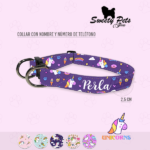 Collares para perros con nombre – unicornios 03 – ropa y accesorios para perro el salvador – Sweety Pets Store