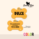 Placas id identificacion para perro – Color Negro – Ropa y Accerosios para mascotas – Sweety Pets El Salvador