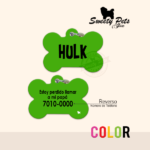 Placas id identificacion para perro – Color Negro – Ropa y Accerosios para mascotas – Sweety Pets El Salvador