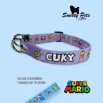 Collar identificacion para perro Diseño MARIO1 – ropa y accesorios para mascotas El Salvador – Sweety Pets Store