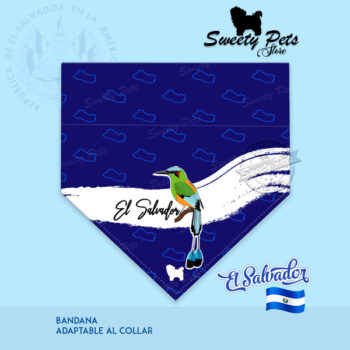 accesorios para perros bandana diseño de El Salvador