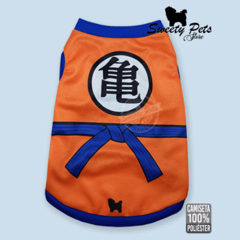 Camiseta para Perro y Gatos 🐶/🐱 – Diseño de Dragón Ball Z – Goku
