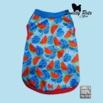 Camisa para Mascotas – Camiseta Sandias turquesa — Ropa para perros y gatos en El Salvador