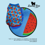 Camisa para Mascotas – Camiseta Sandias turquesa — Ropa para perros y gatos en El Salvador
