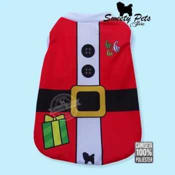 camisa para perrito traje de santa claus
