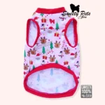 Camisa para Mascotas – Camiseta para perrito Santa – rosada -_- Ropa para perros y gatos en El Salvador
