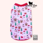 Camisa para Mascotas – Camiseta para perrito Santa – rosada -_- Ropa para perros y gatos en El Salvador