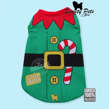 camisa para perro ayudante de santa clau