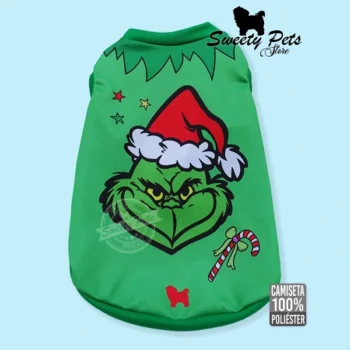 camisa para perro navidad El Grinch